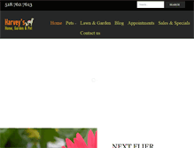 Tablet Screenshot of harveyshomeandgarden.com